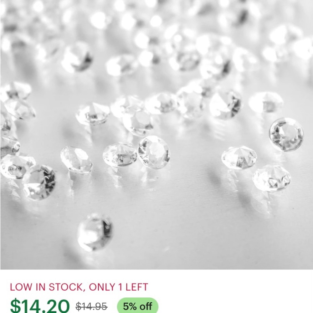 Diamond confetti decor - Picture 3 of 4